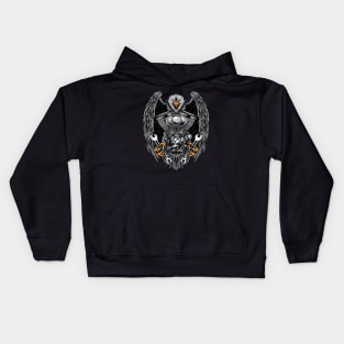 eagle biker society Kids Hoodie